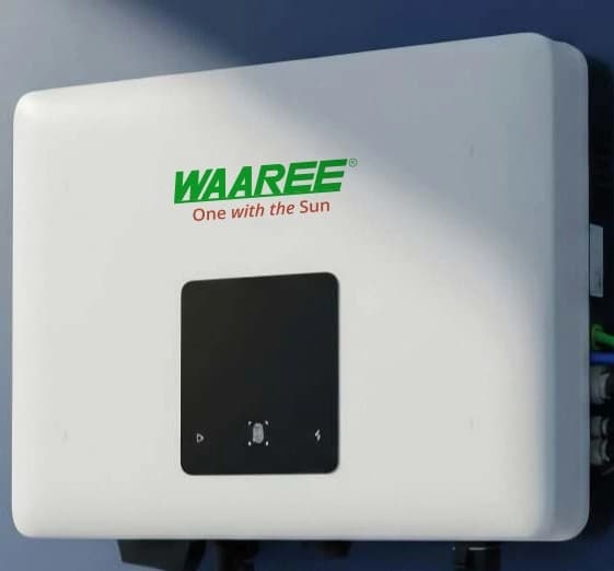 Waaree 110kW Three Phase Industrial Inverter, Max Power Density Design, 8 Years Warranty